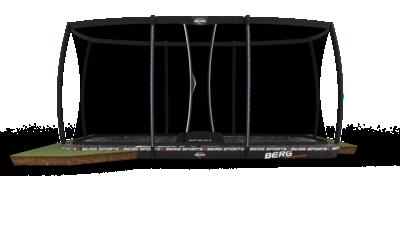Trampolino Ultim Pro Bouncer FlatGround 5x5 + Rete Sic. XL