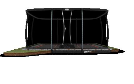 Trampoline Ultim Pro Bouncer FlatGround 5x5 + Filet Séc. XL