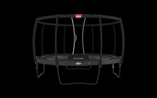 Trampoline Champion Regular 430 + Filet Séc. Deluxe Gris Levels