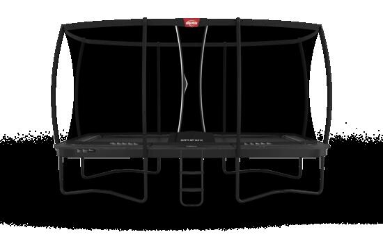 Trampoline Ultim Elite Regular 500 + Filet Séc. DLX XL Gris