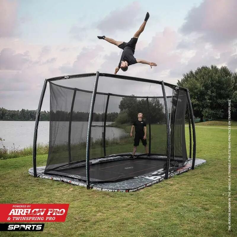 Trampolin Ultim Pro Bouncer FlatGround 500 + Sicherheitsnetz XL 7/7