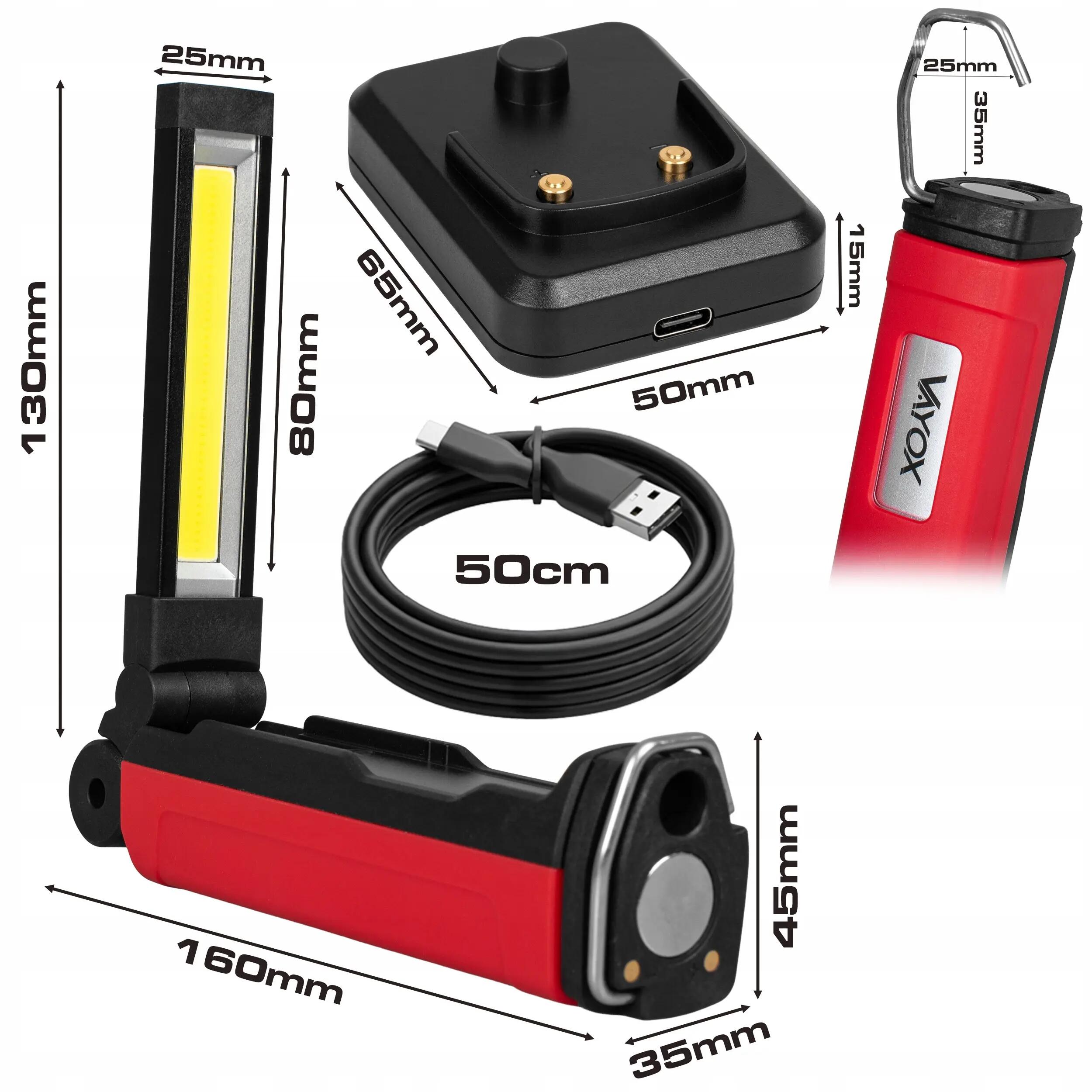 Latarka kempingowa Vayox VA0456 600lm akumulatorowa powerbank 14/15