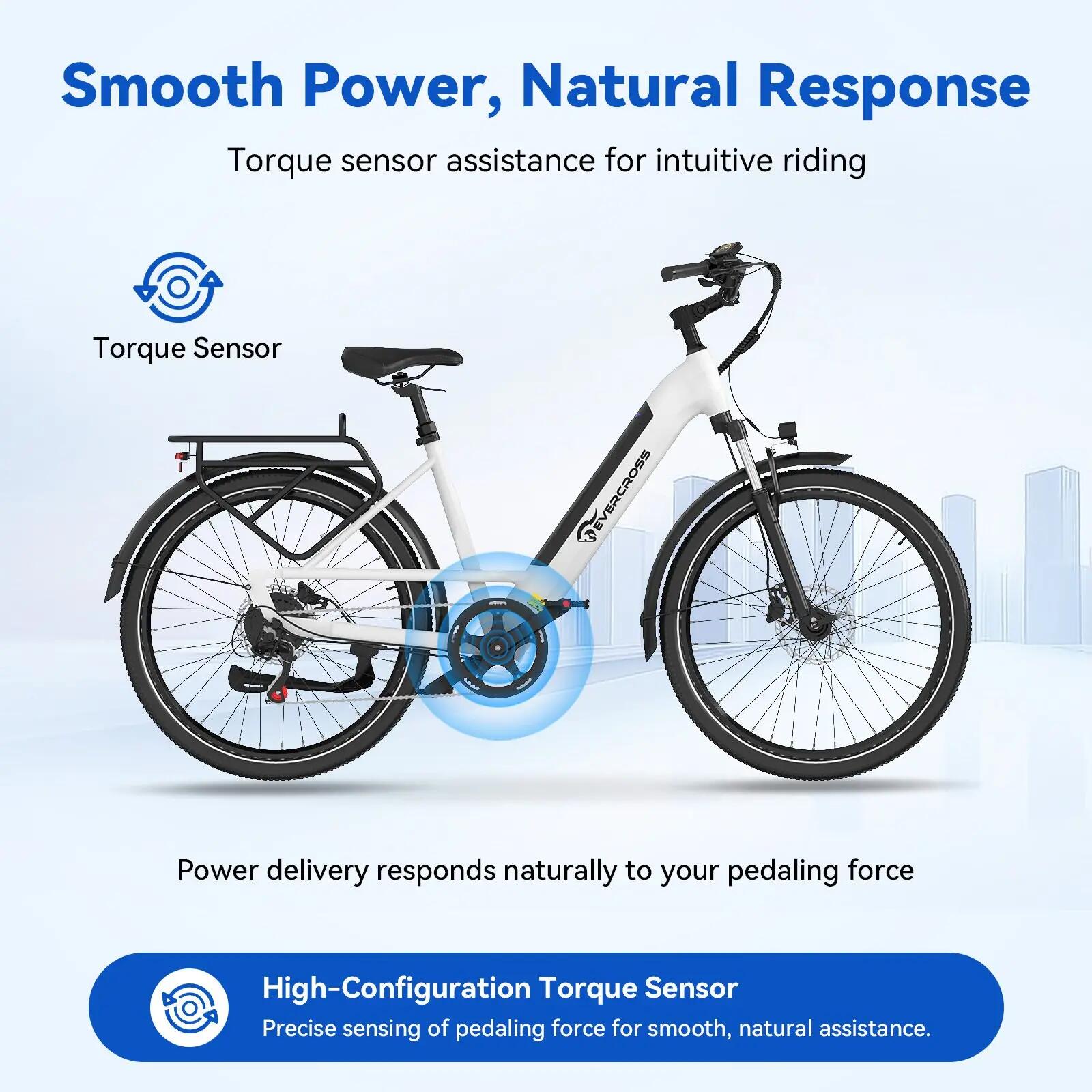 Bicicleta elétrica adulta 27,5" EK25 -Sensor de torque, 250W, 36V 13Ah, NFC, APP 9/13