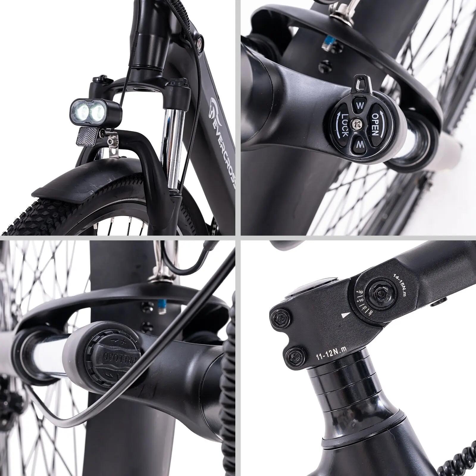 Bicicleta elétrica adulta 27,5" EK25 -Sensor de torque, 250W, 36V 13Ah, NFC, APP 6/15