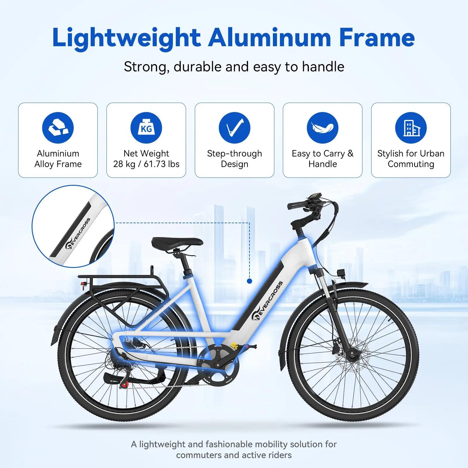 Bicicleta elétrica adulta 27,5" EK25 -Sensor de torque, 250W, 36V 13Ah, NFC, APP 12/13