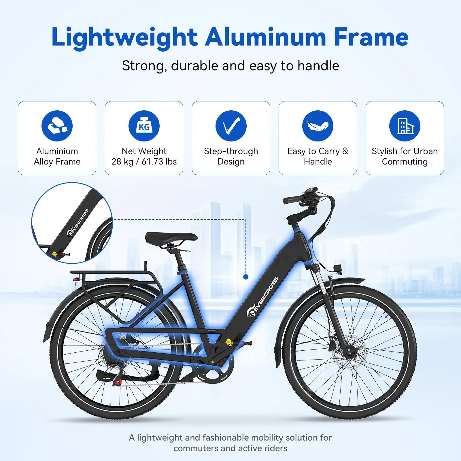 Bicicleta elétrica adulta 27,5" EK25 -Sensor de torque, 250W, 36V 13Ah, NFC, APP 13/15