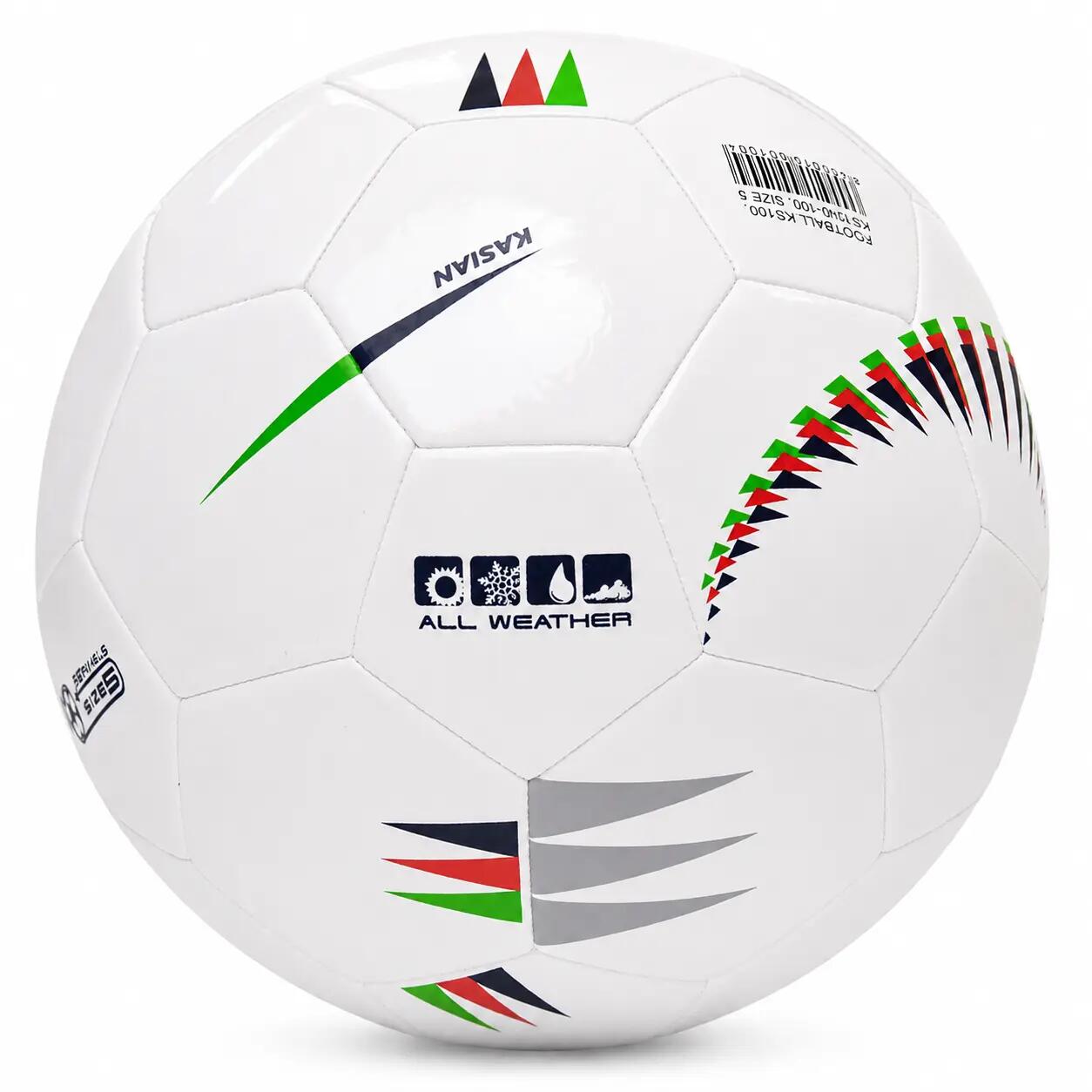 KASIAN Fußball 11 KS100 Weiß TPU Glänzend Größe 5 3/7