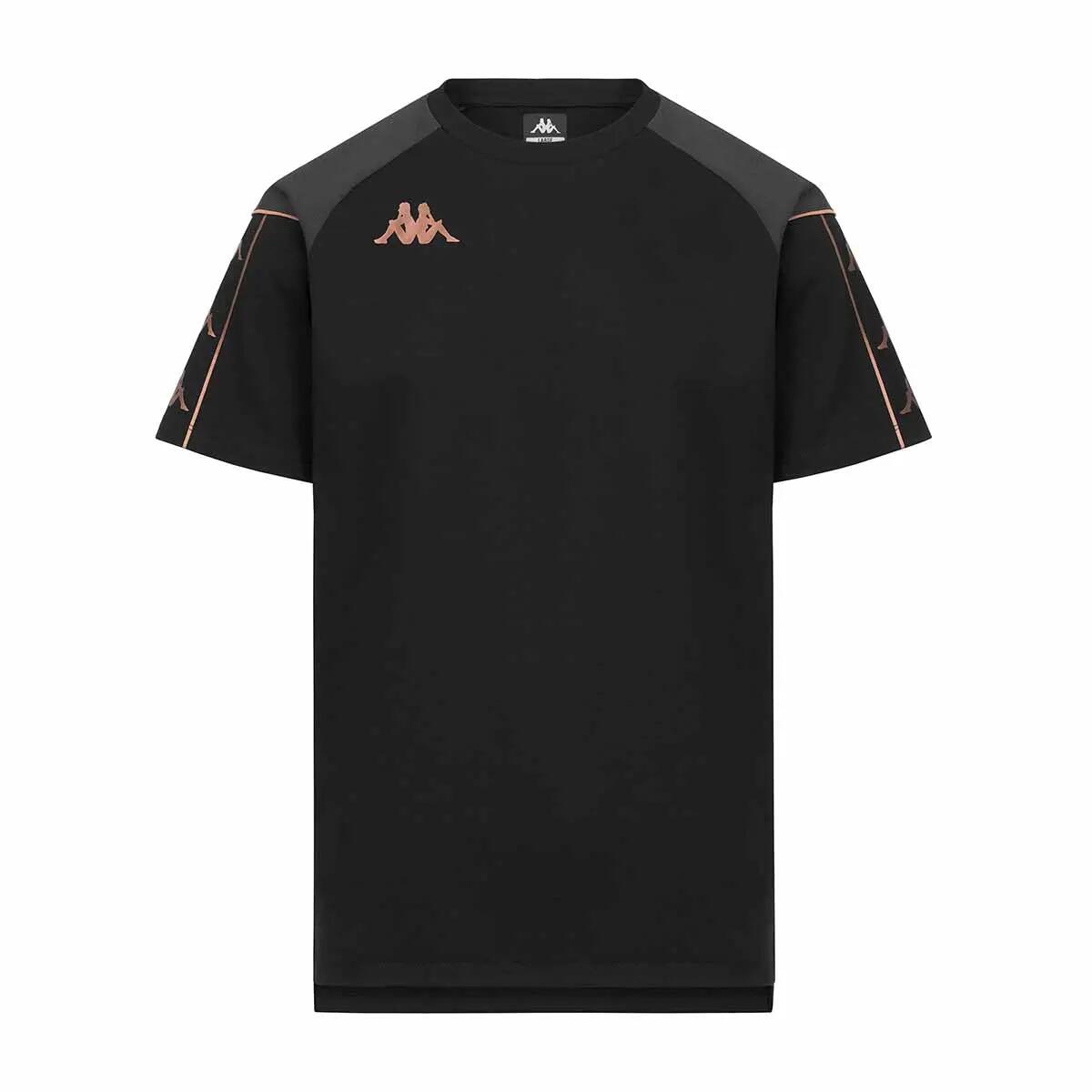 T-shirt - Casual - Heren - Mavio - Kort mouw, ronde hals - Zwart/grijs 1/4