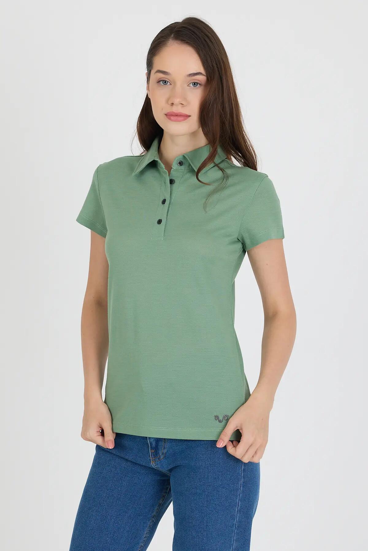 Polo koszulka z 100% wełny merino (170 g/m² - Piqué)) S, Zielony 6/7