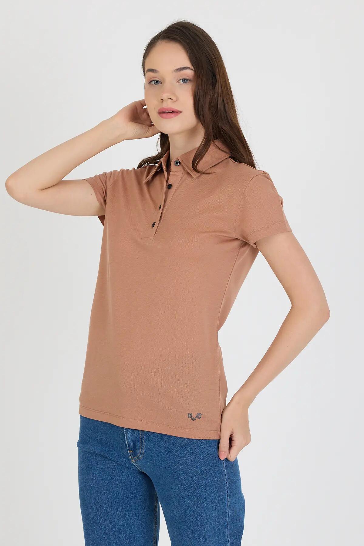 Polo koszulka z 100% wełny merino (170 g/m² - Piqué)) L, Brązowy 6/7