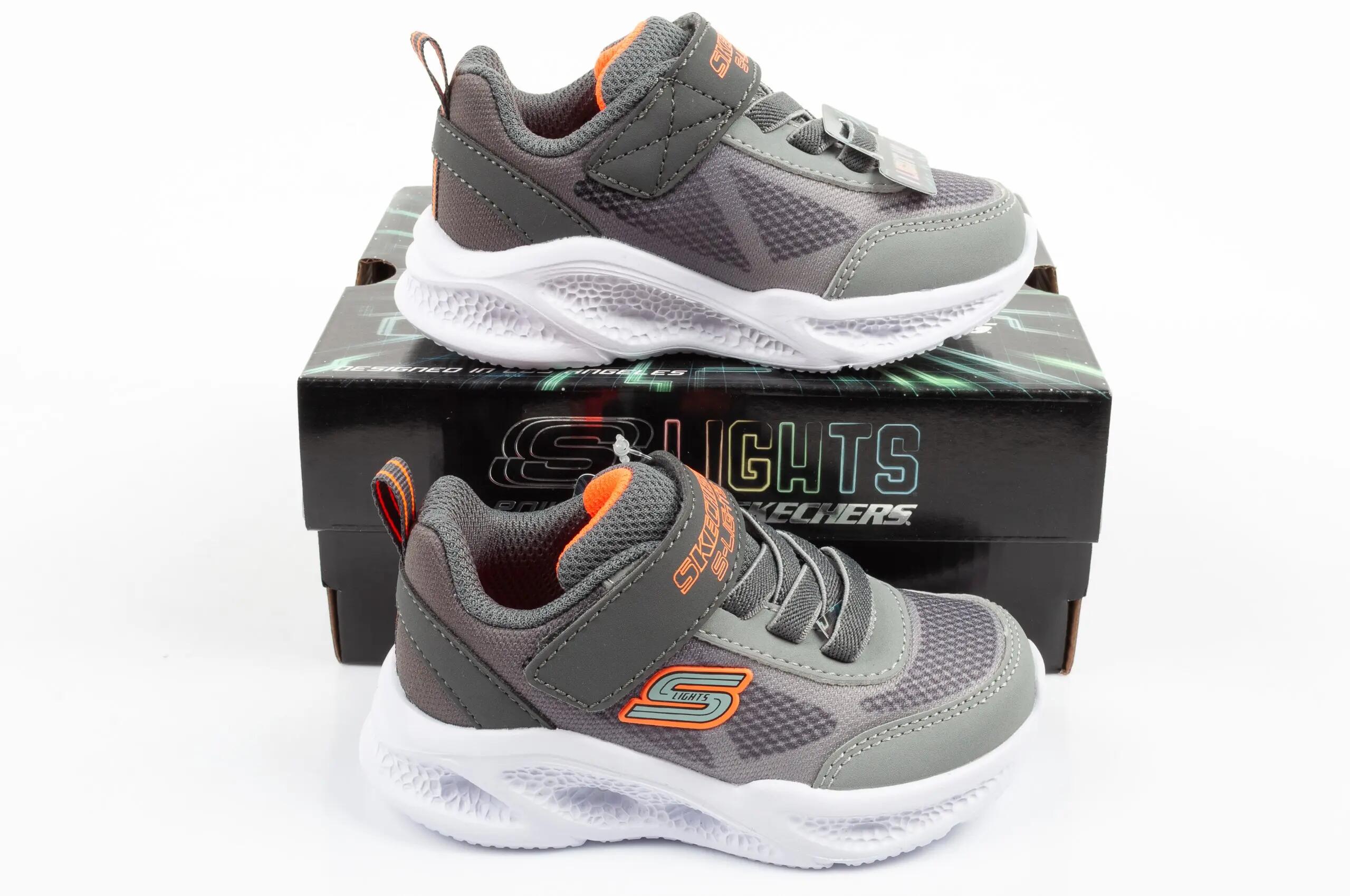 Sapatilhas Skechers Menino Meteor-Lights - Krendox Cinza 7/7