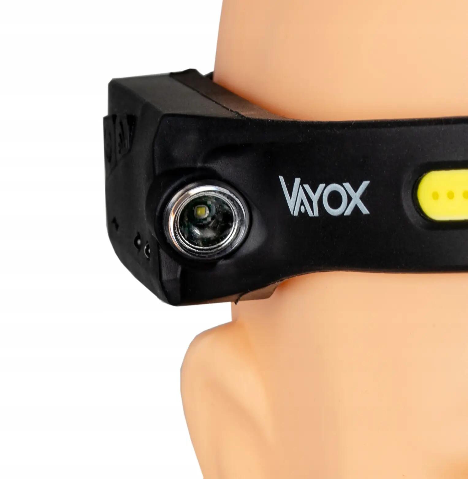 Lanterna frontal Vayox VA0128 350lm, recarregável, USB-C, de silicone 9/11
