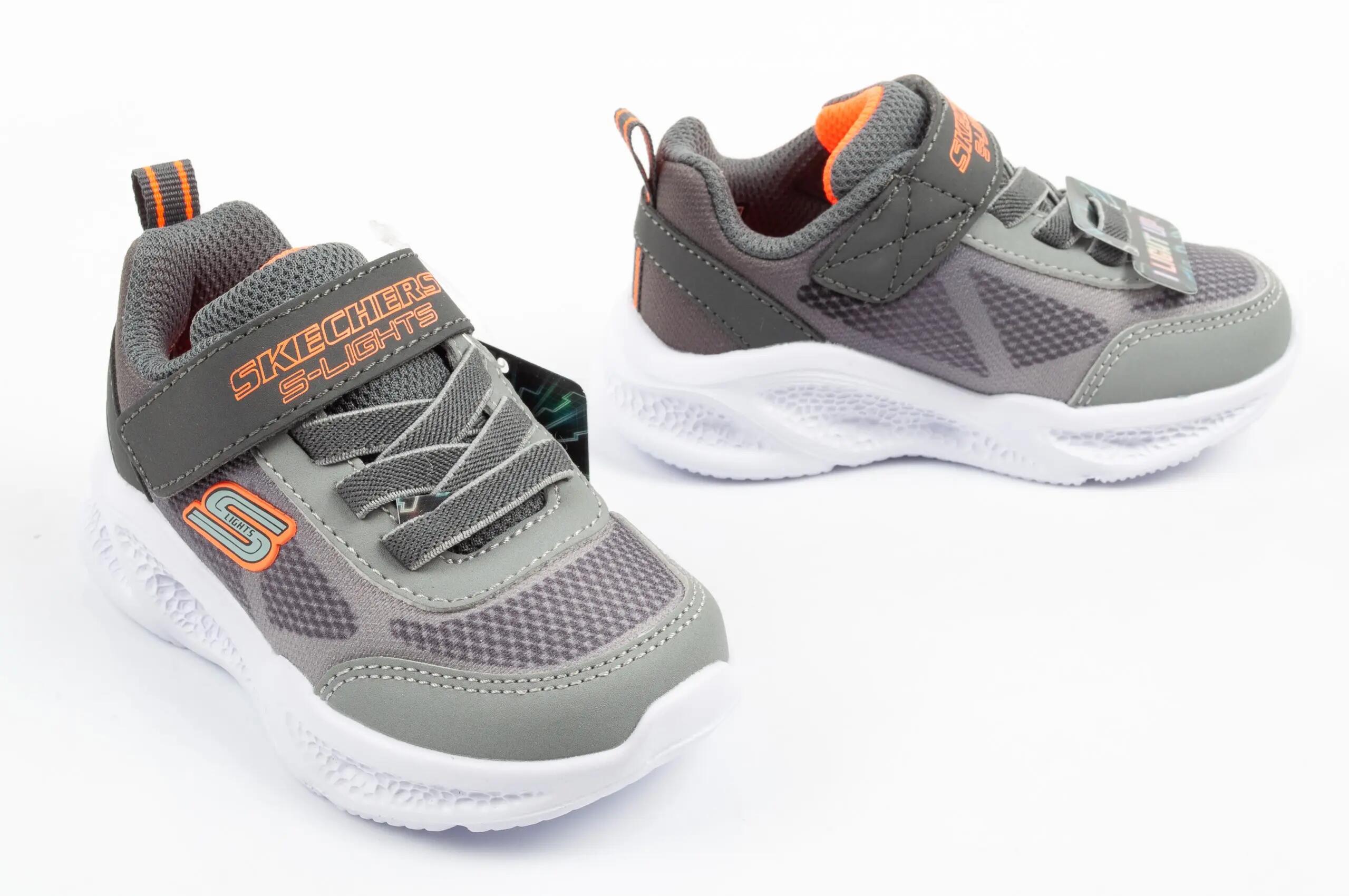 Sapatilhas Skechers Menino Meteor-Lights - Krendox Cinza 5/7