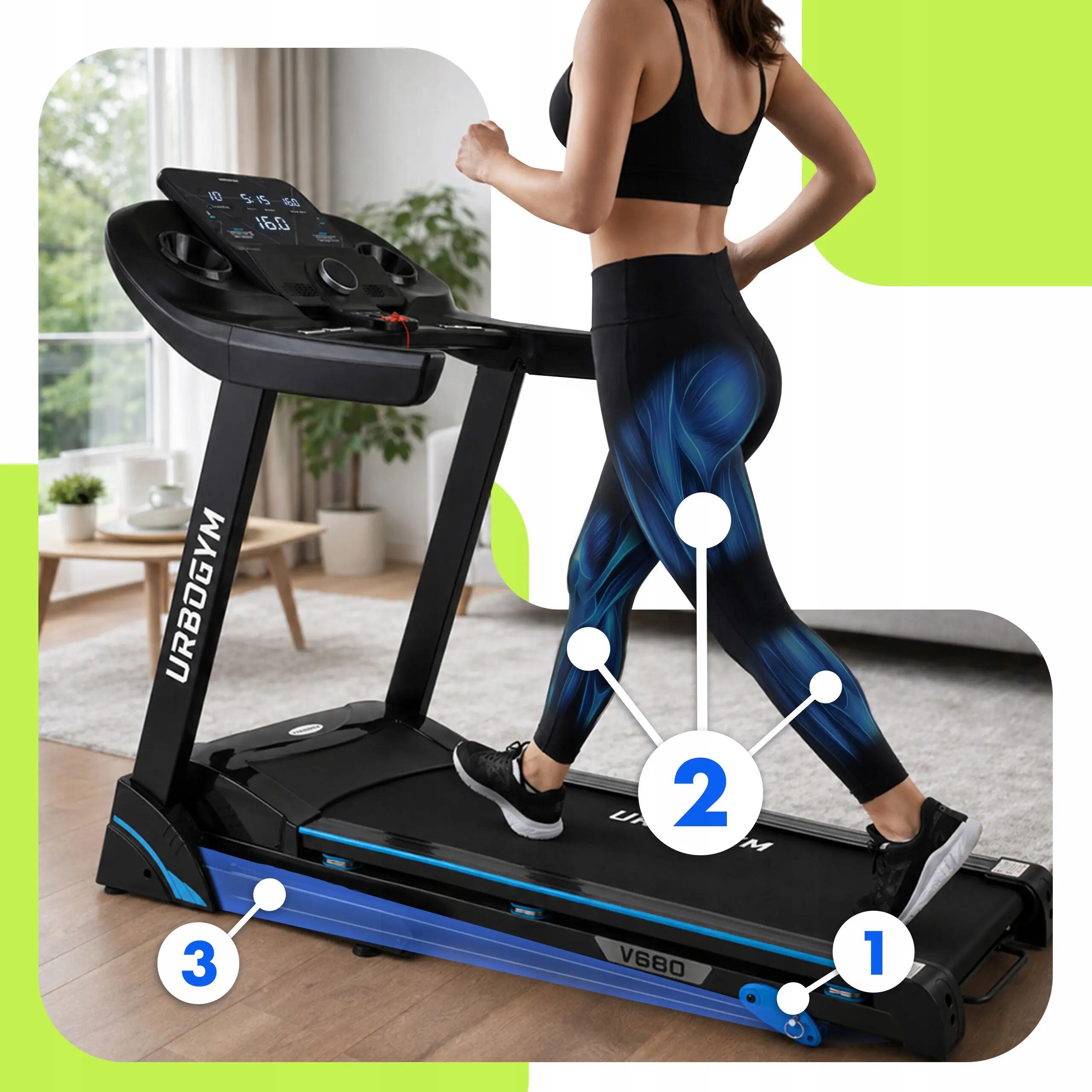 Bieżnia elektryczna Urbogym V680 7/10