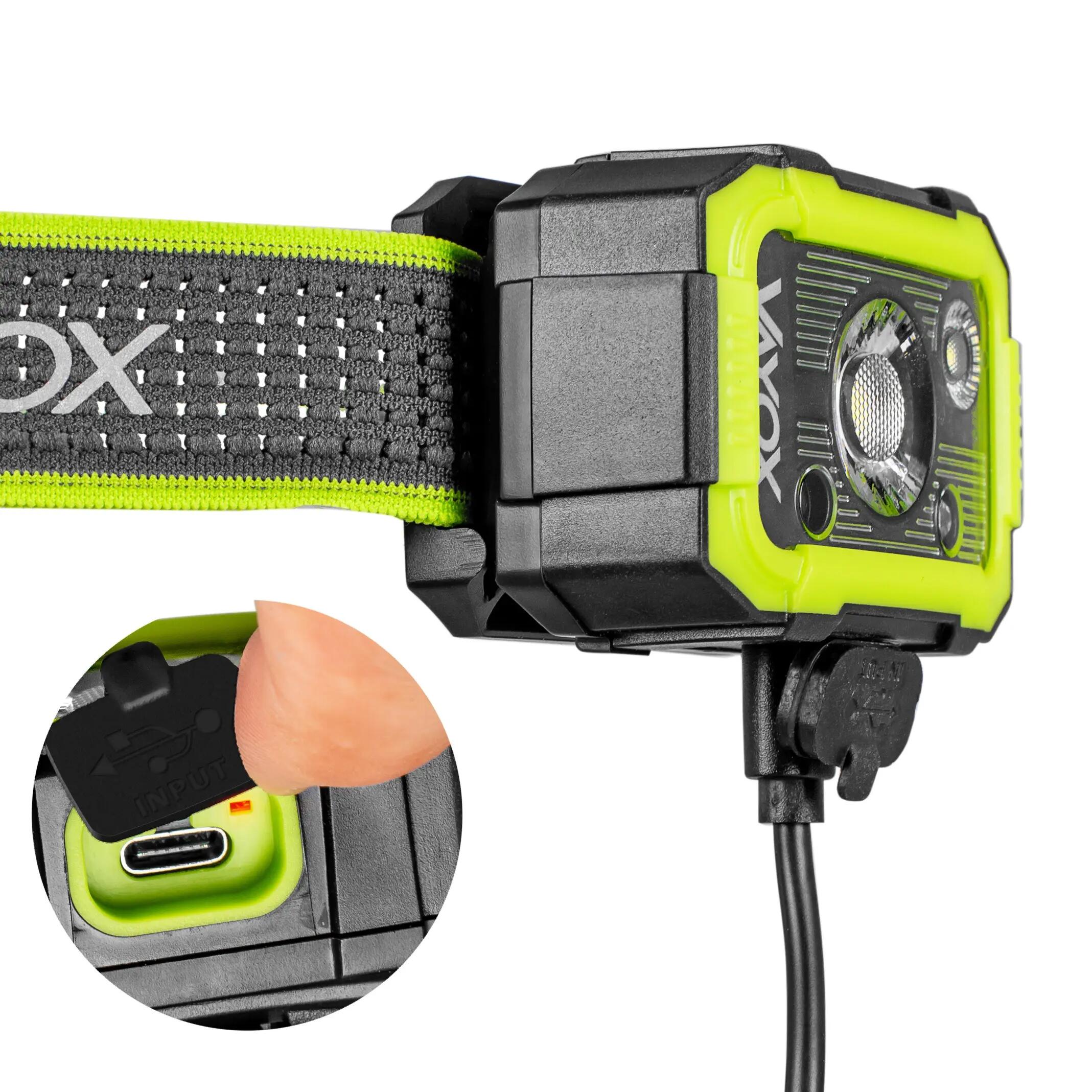 Latarka czołowa Vayox VA0187, 750lm, akumulatorowa, USB-C, odporna 12/17