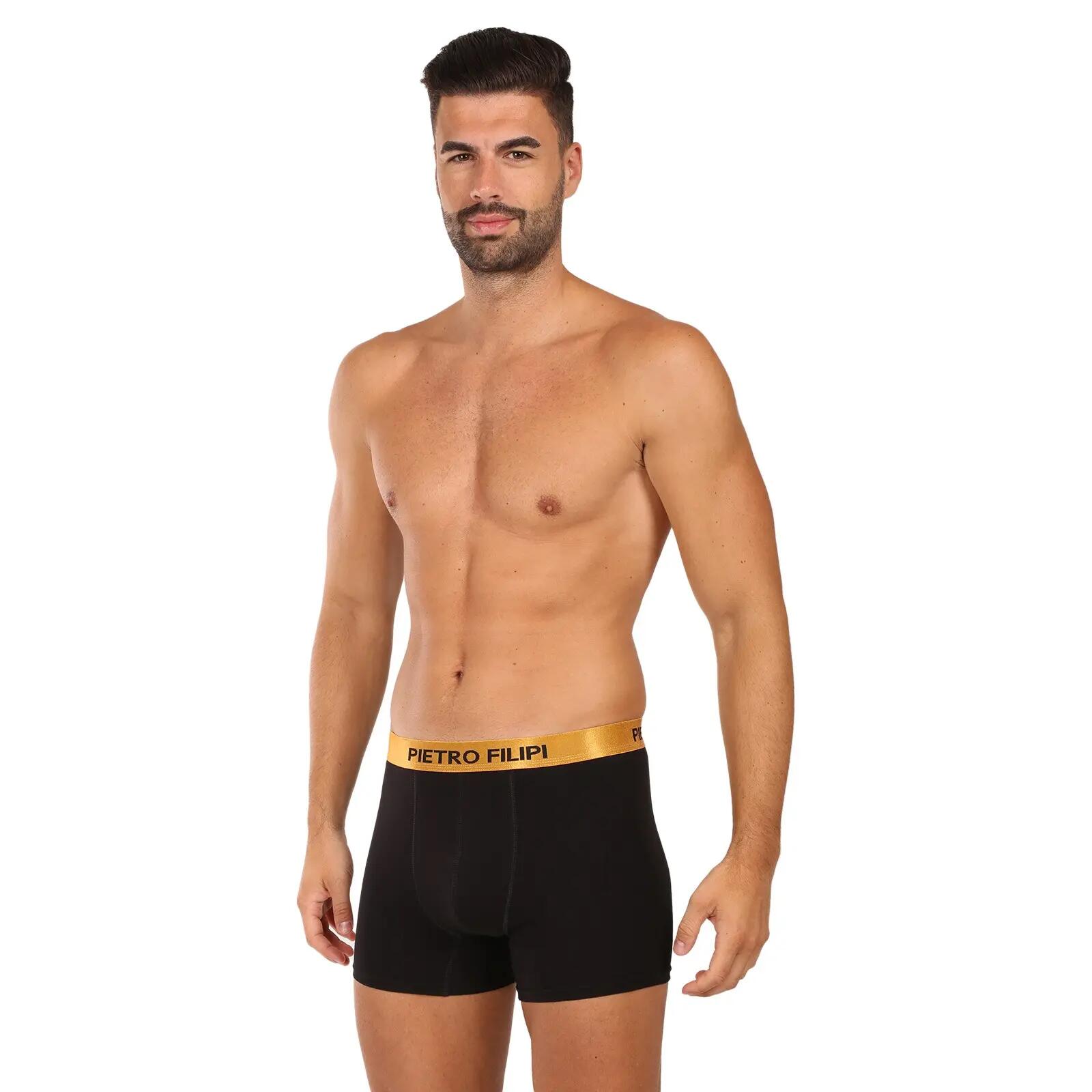Pánské boxerky Metalic gold 2PACK (2PBMS1) 7/7