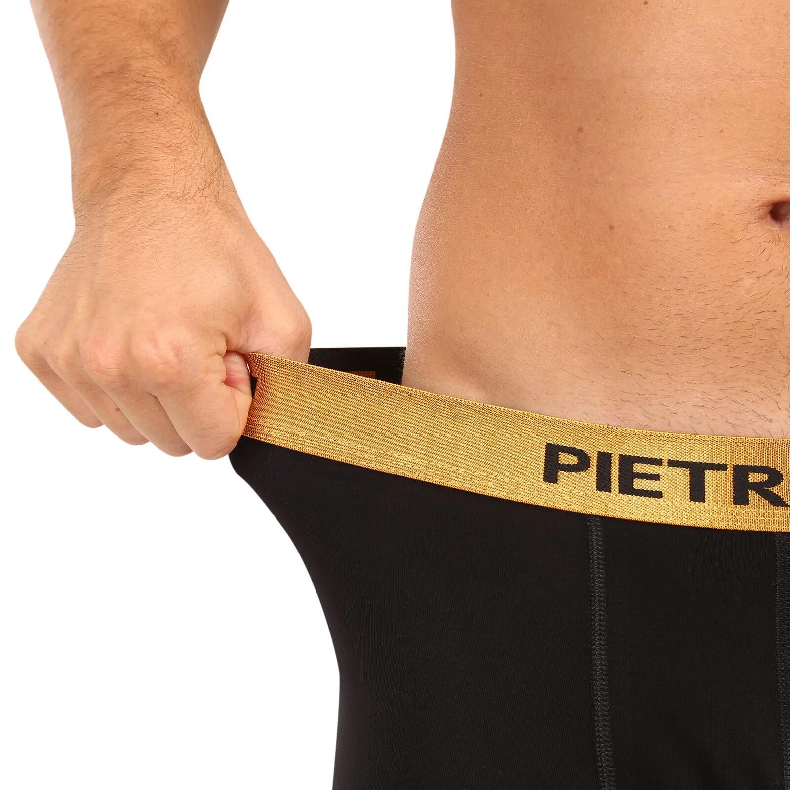 Pánské boxerky Metalic gold 2PACK (2PBMS1) 6/7