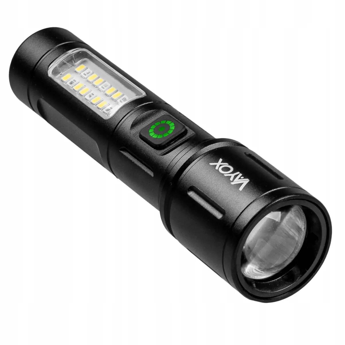 Akumulátorová svítilna VA0181, 260lm, ZOOM, boční světlo 11/15