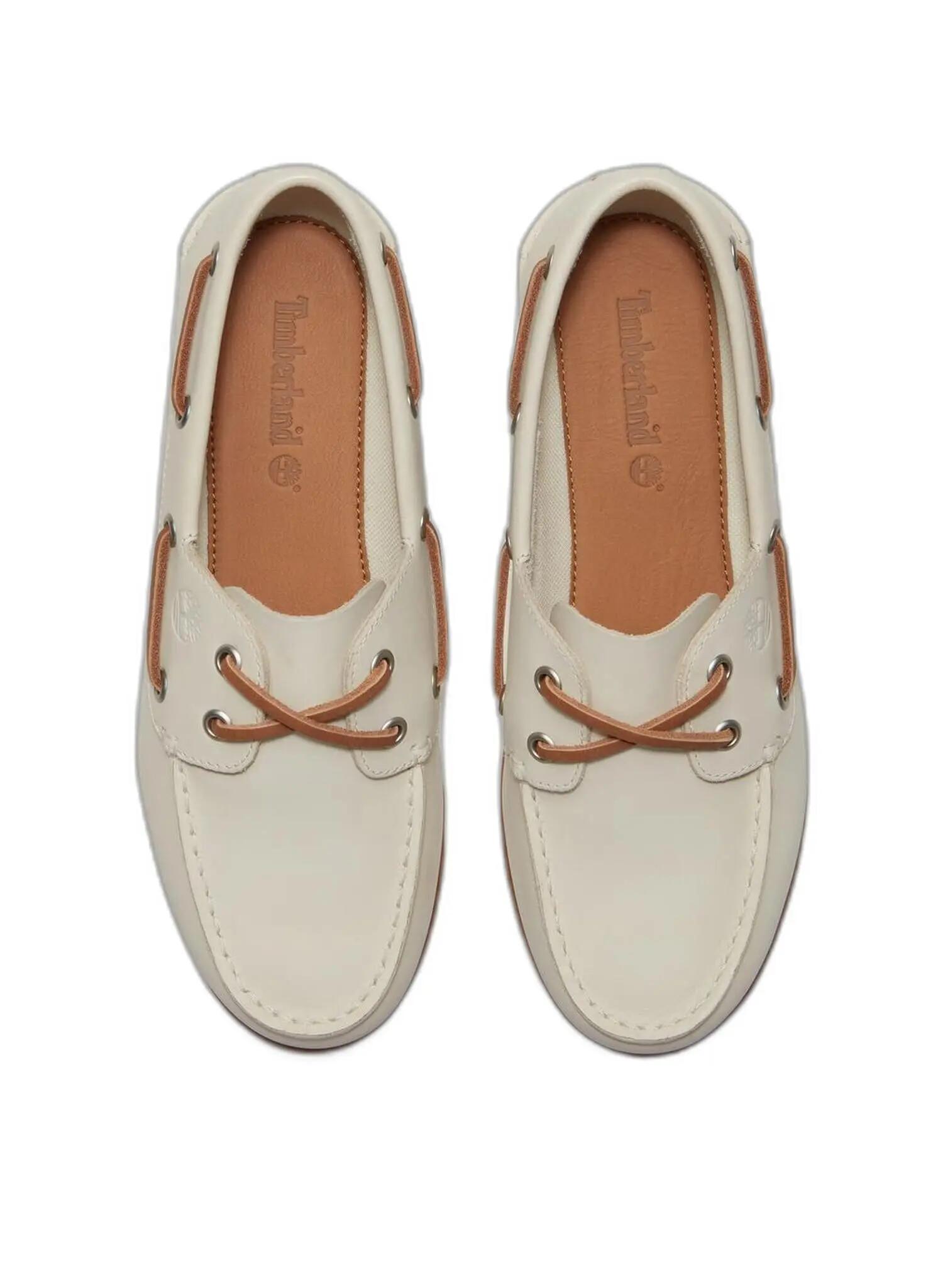 Sapatos - Mulher - Cedar Bay Essential - Pele plena flor - Branco/Cashmere beige 5/6