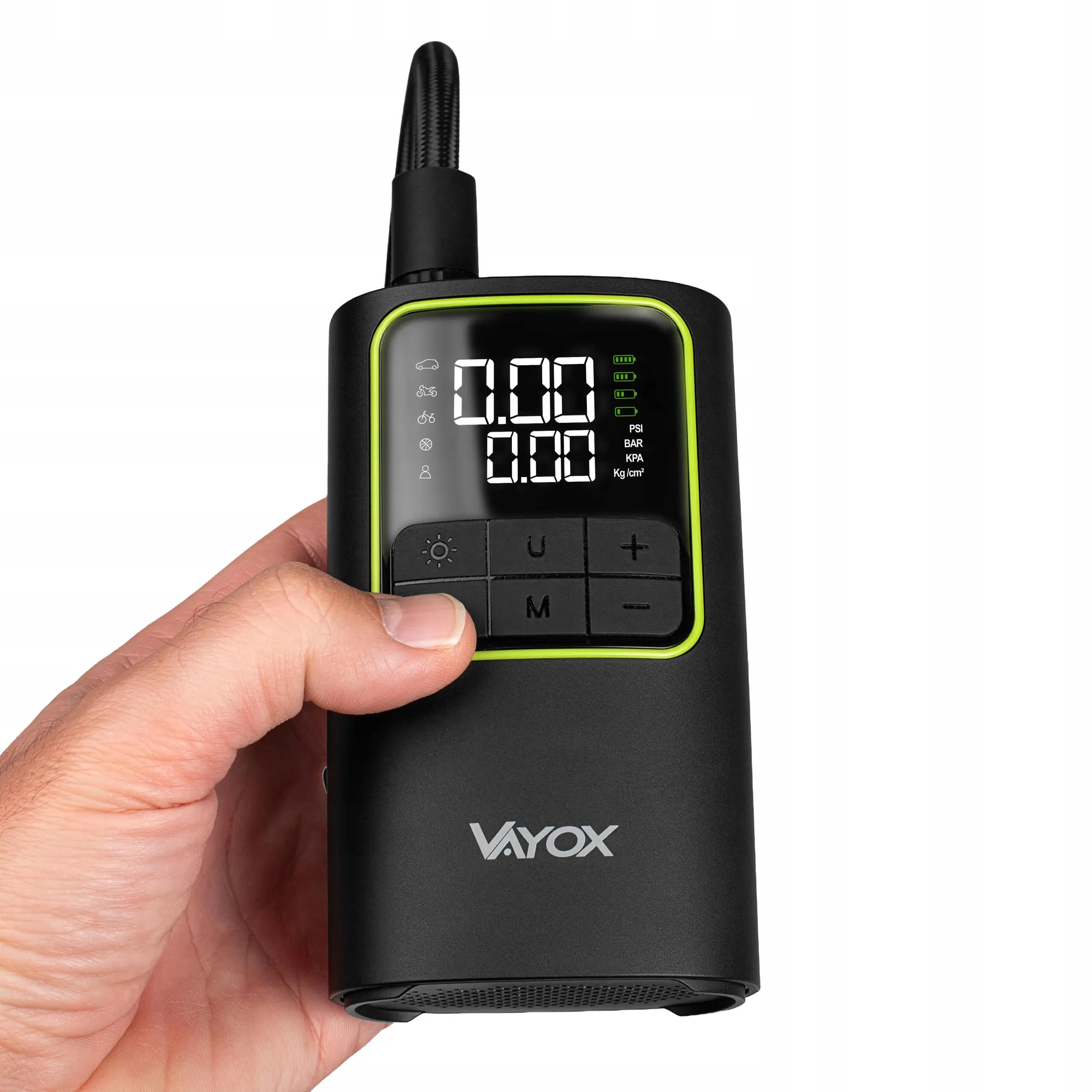 Akumulátorová cyklistická pumpa VA0409 4000mAh 10,3BAR kompresor 7/16