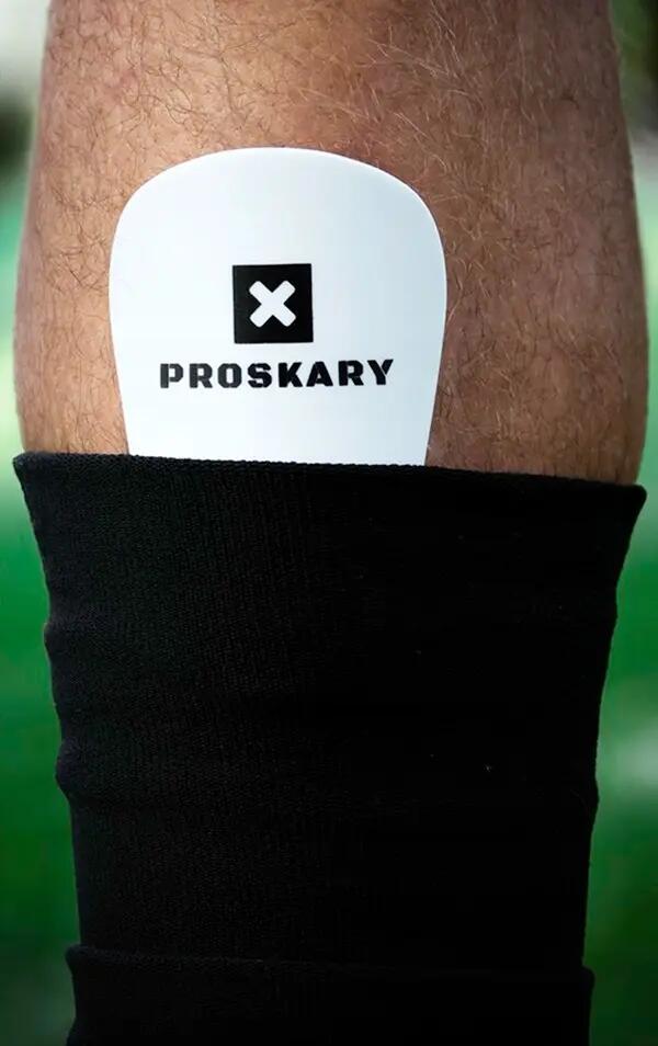 Protetores de futebol miniatura Proskary 10x6cm 7/8