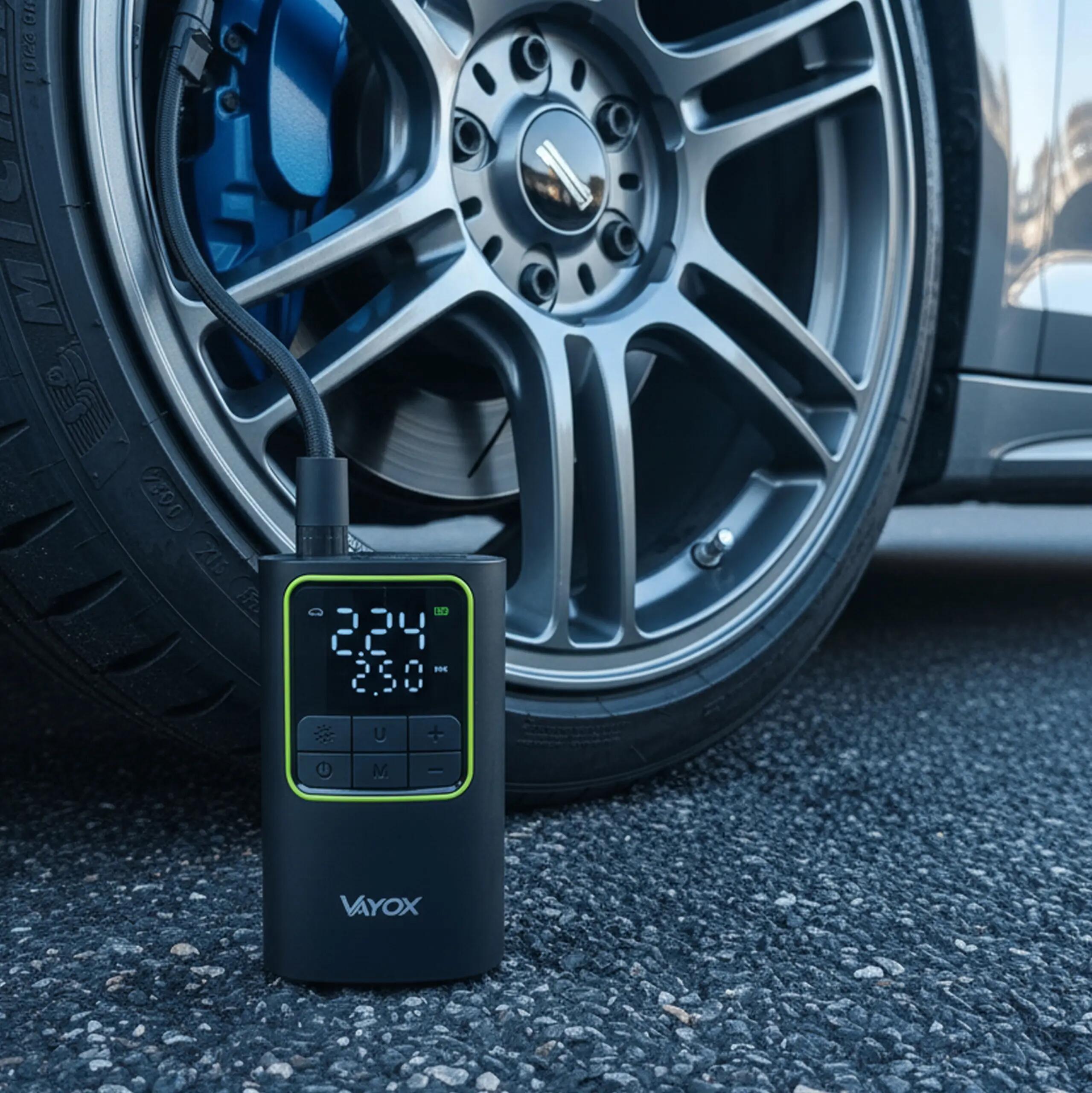 Akumulátorová cyklistická pumpa VA0409 4000mAh 10,3BAR kompresor 13/16