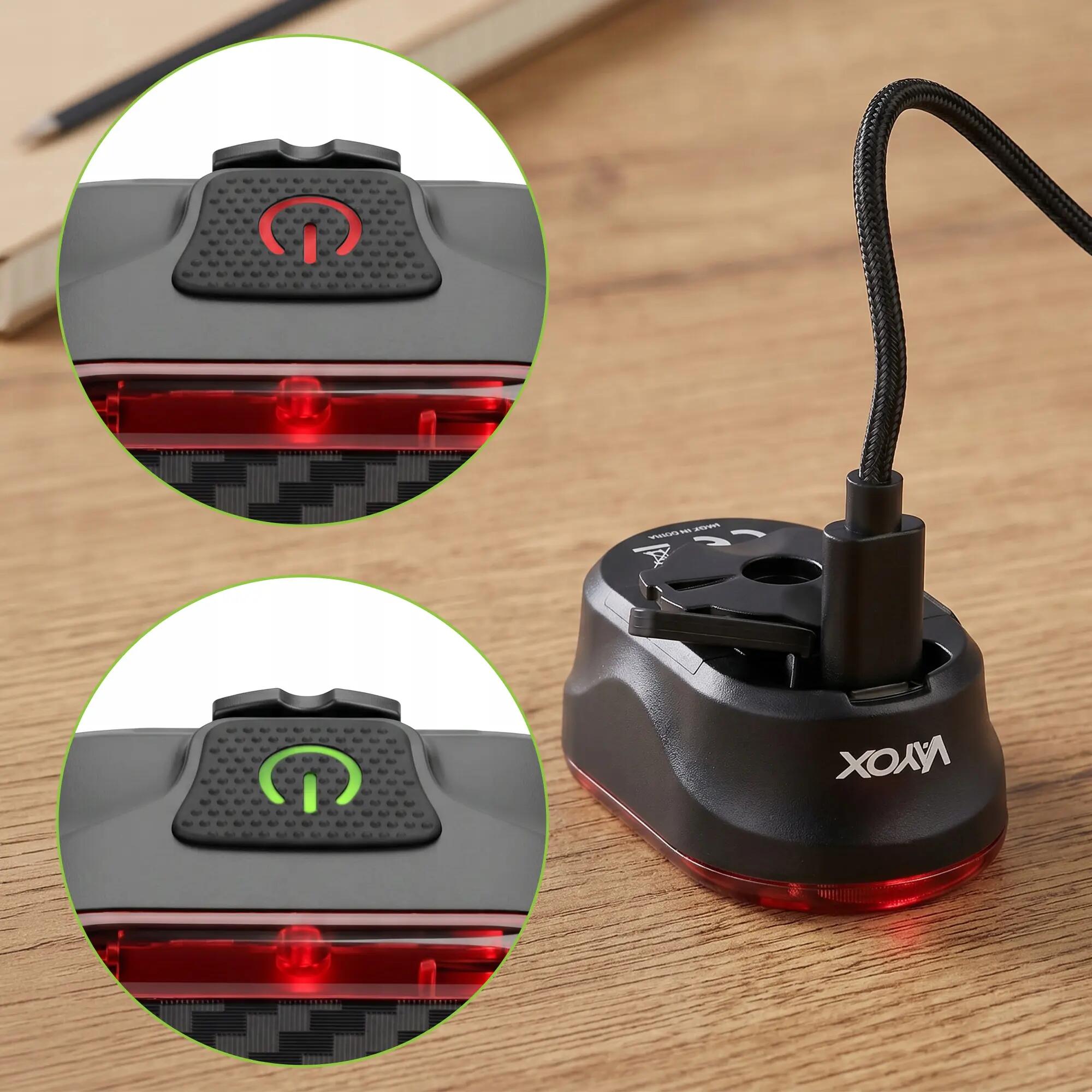 Fietsverlichting set voor- en achterlicht Vayox VAF2200 + VAR200 USB-C 11/16
