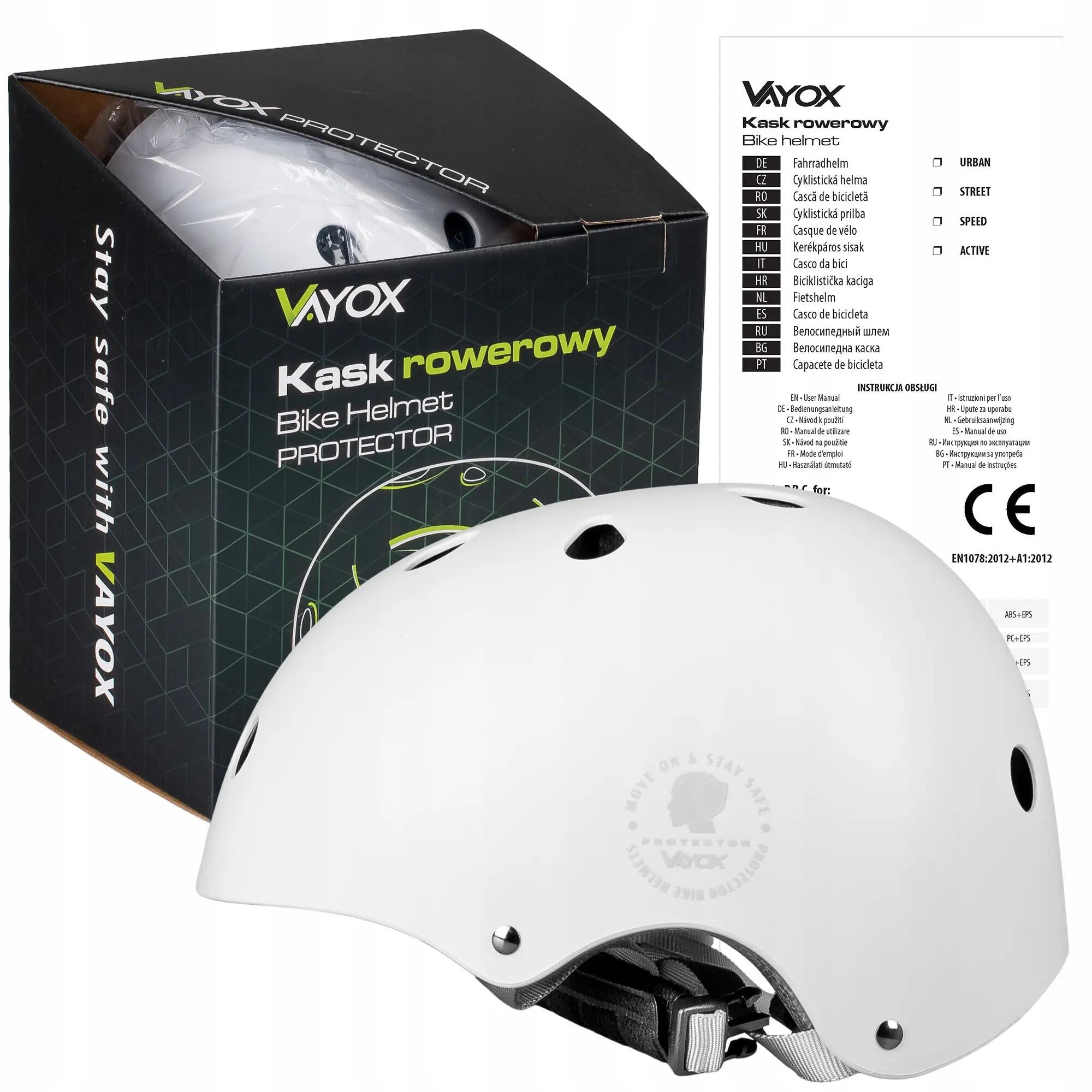 Vayox Protector VA0422 fietshelm voor kinderen voor skeelers, step 51-54cm 15/15