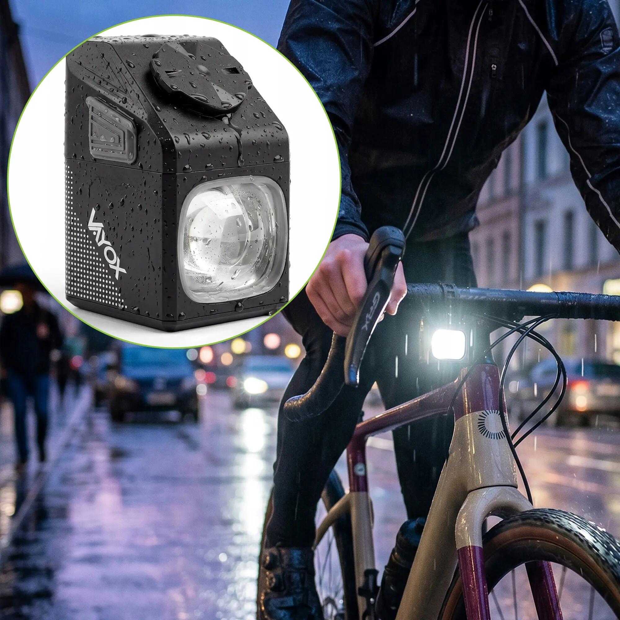 Luce anteriore per bicicletta VAF1000PRO 1000lm con telecomando USB-C 8/16