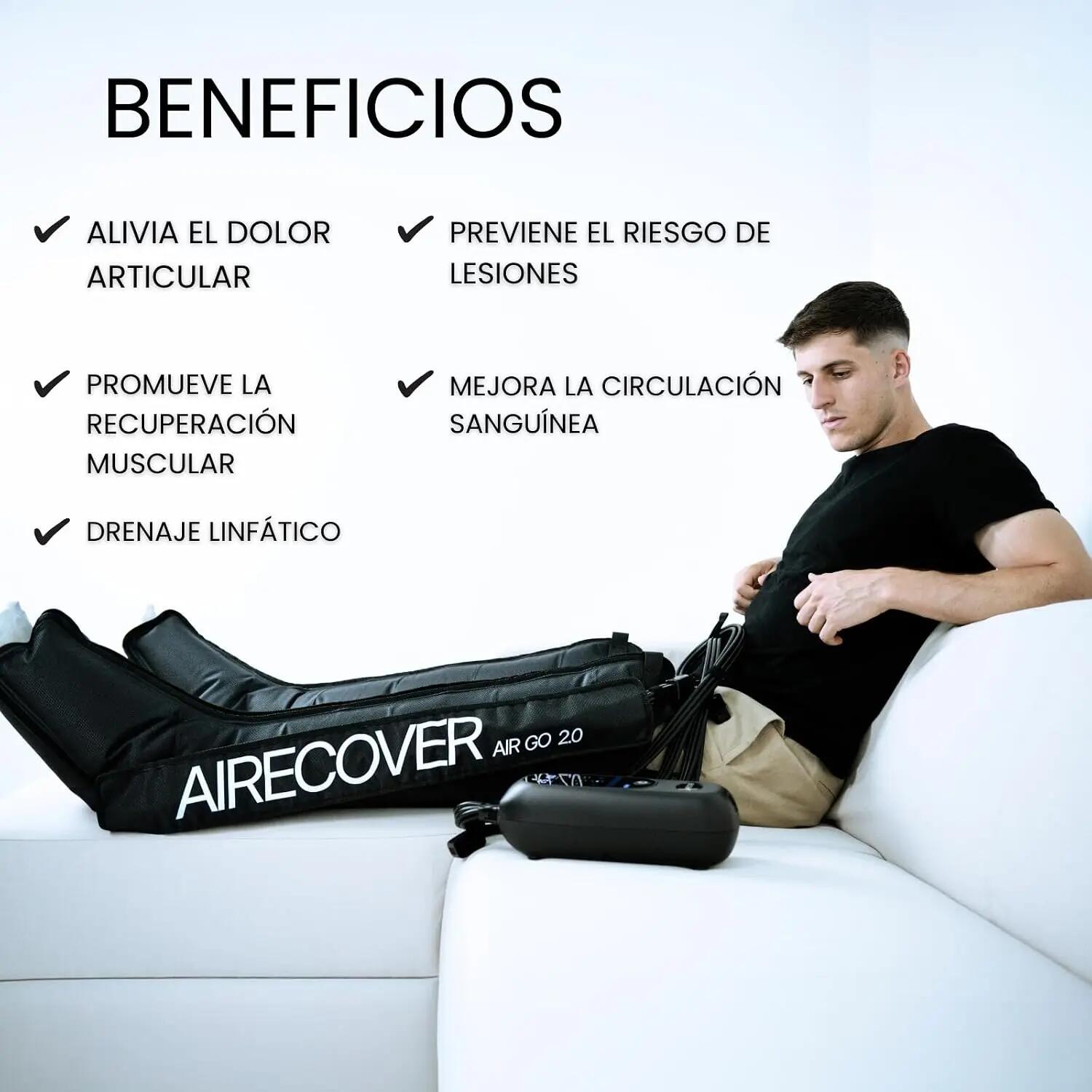 AIR GO 2.0 – Kabelloses, wiederaufladbares Beinmassagegerät 7/9