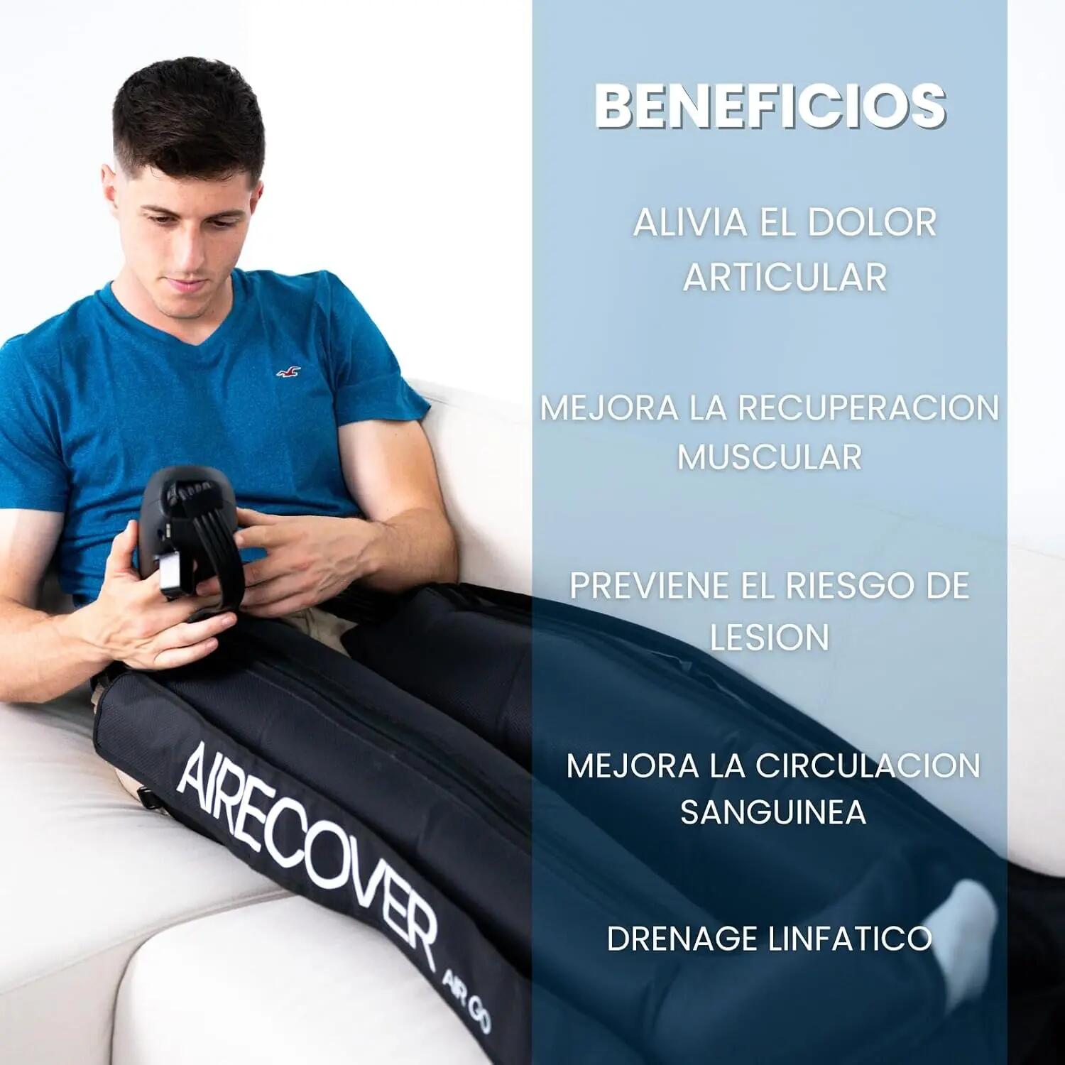 AIR GO – Drucktherapie für zu Hause, kabelloses Beinmassagegerät 3/9