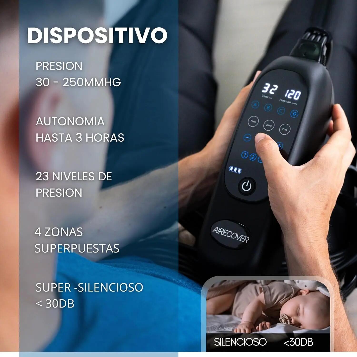 AIR GO – Drucktherapie für zu Hause, kabelloses Beinmassagegerät 2/9