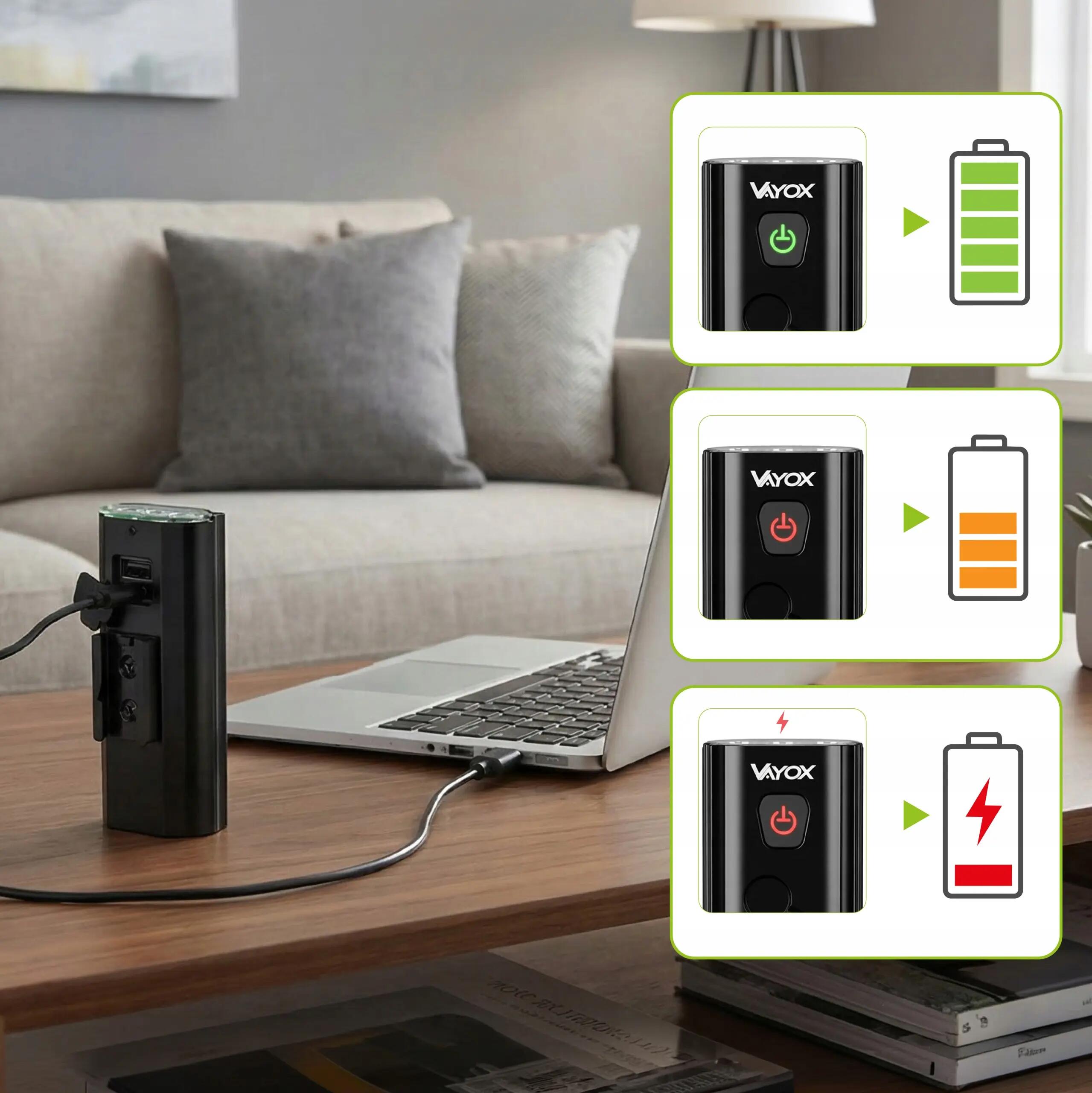 Sada cyklistických světel VA0112 + VA0156 přední a zadní USB-C 13/16