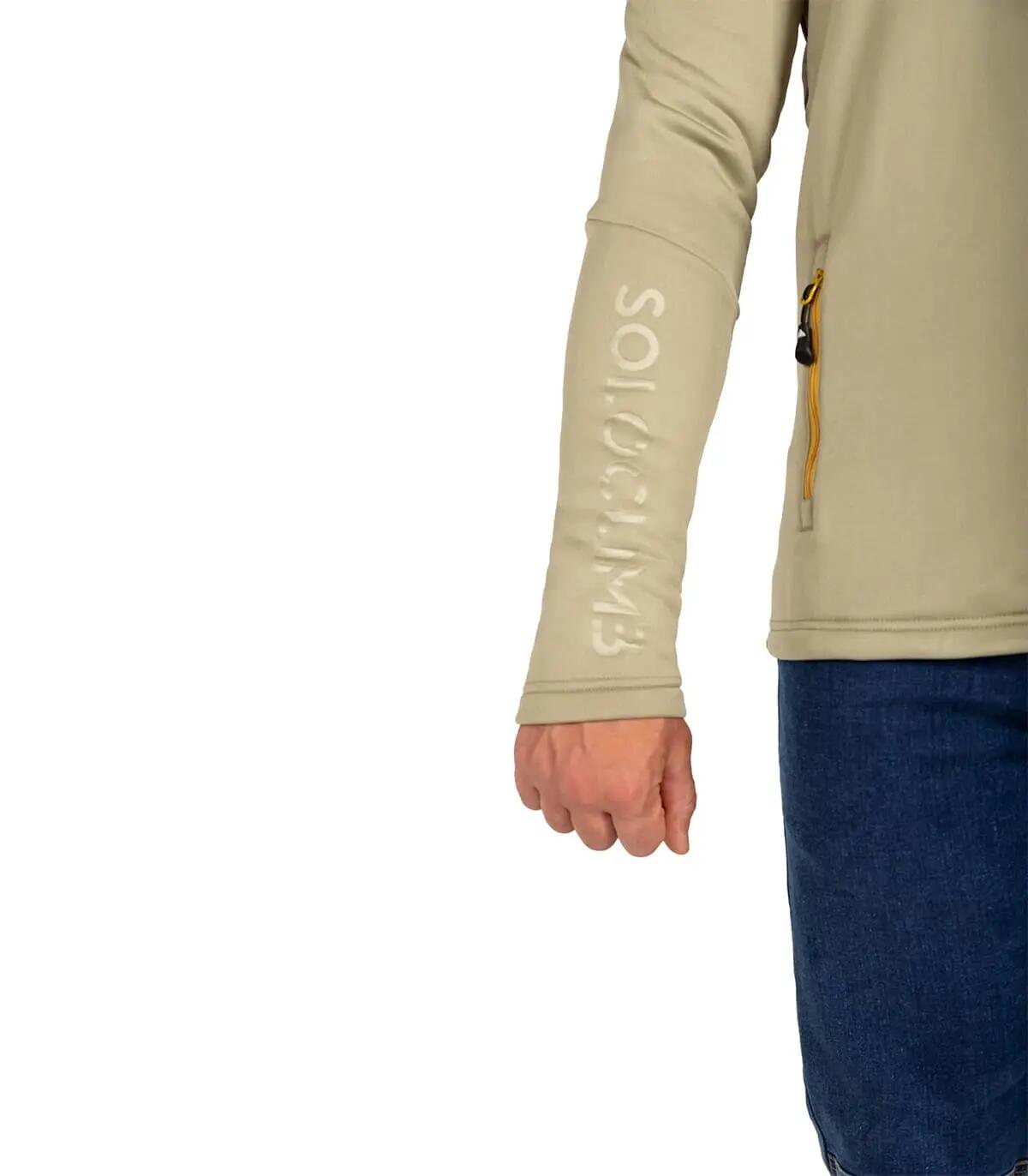 Chaqueta de Forro Polar de Montaña Transpirable Veletta para Hombre Beige 5/5