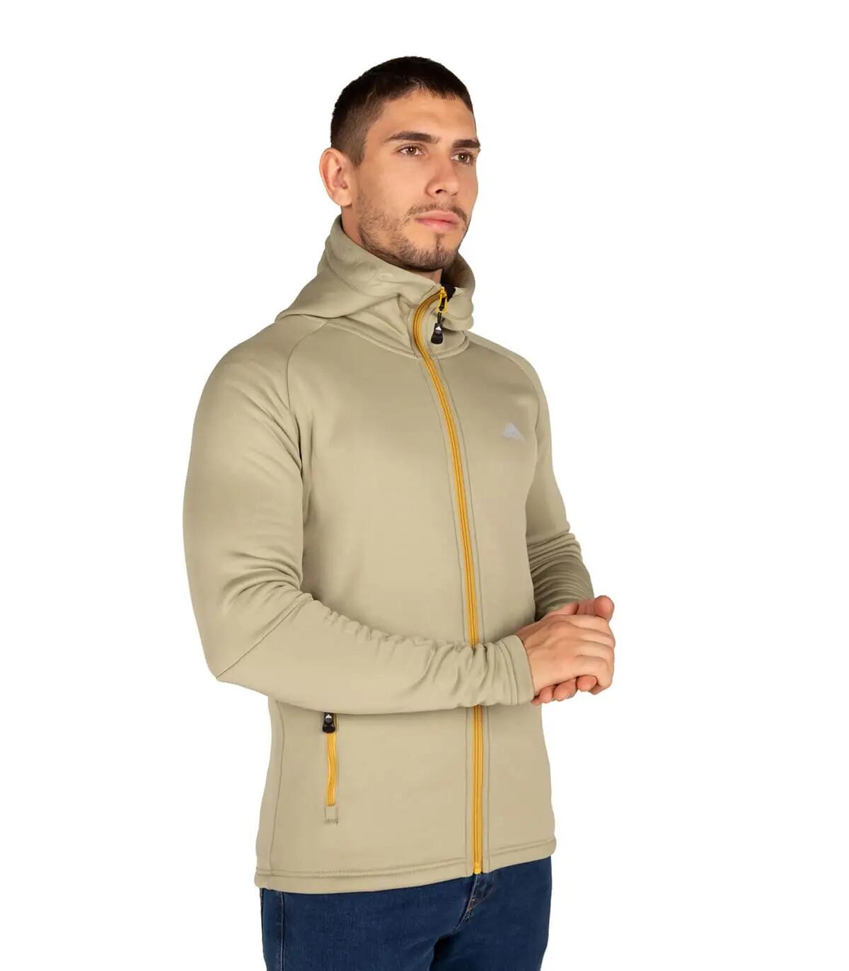 Chaqueta de Forro Polar de Montaña Transpirable Veletta para Hombre Beige 2/5