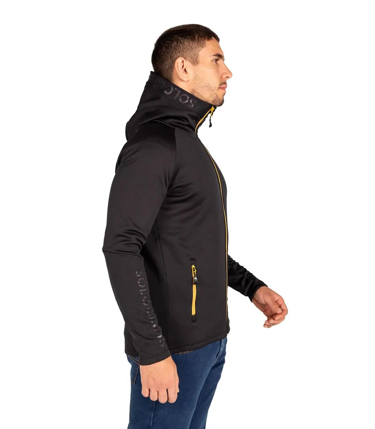 Chaqueta de Forro Polar de Montaña Transpirable Veletta para Hombre Negro 2/5