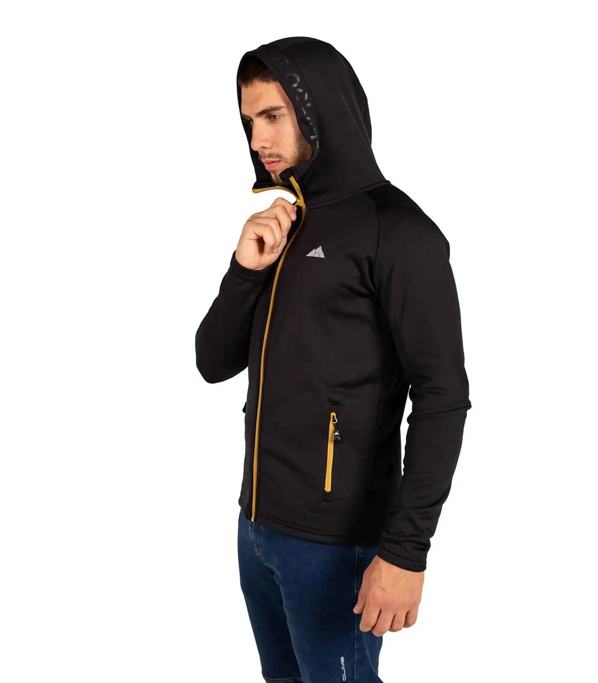 Chaqueta de Forro Polar de Montaña Transpirable Veletta para Hombre Negro 3/5