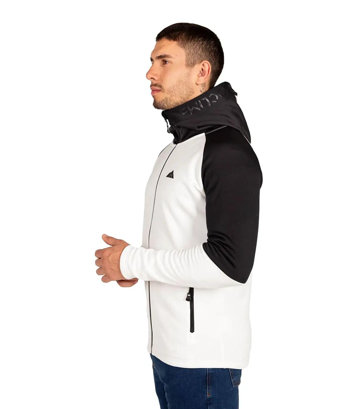 Chaqueta de Forro Polar de Montaña Transpirable Veletta para Hombre Blanco 2/5