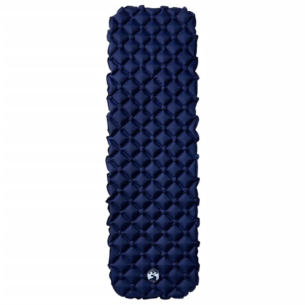 Vidaxl Aufblasbare Campingmatratze 190x58x6 cm Marineblau 2/4