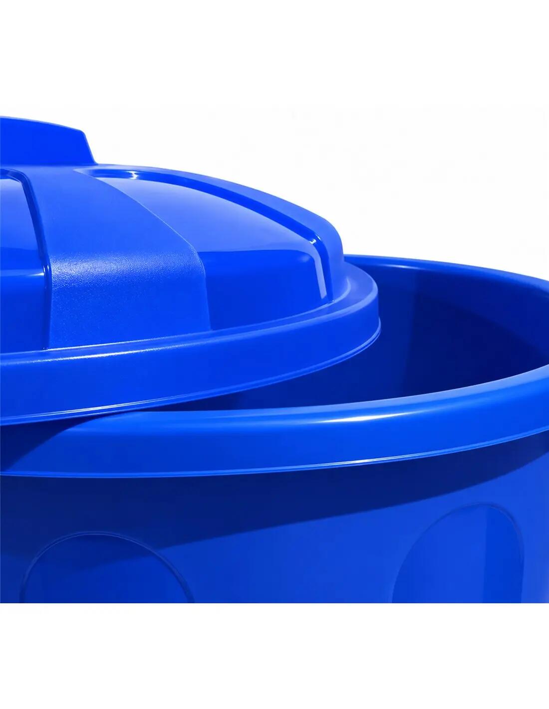 Cubo Basura Plástico con Tapa | Alta Res JARDIN202 Azul 21 litros 5/5