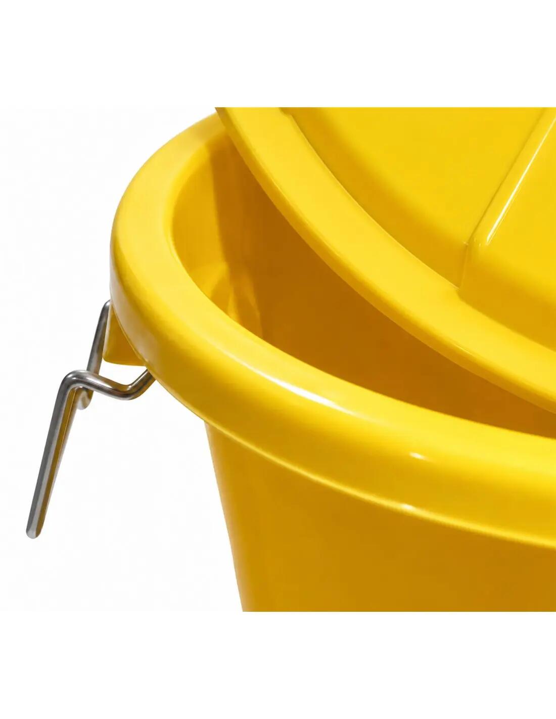 Cubo Basura Plástico con Tapa | Alta Res JARDIN202 Amarillo 50 litros 4/5