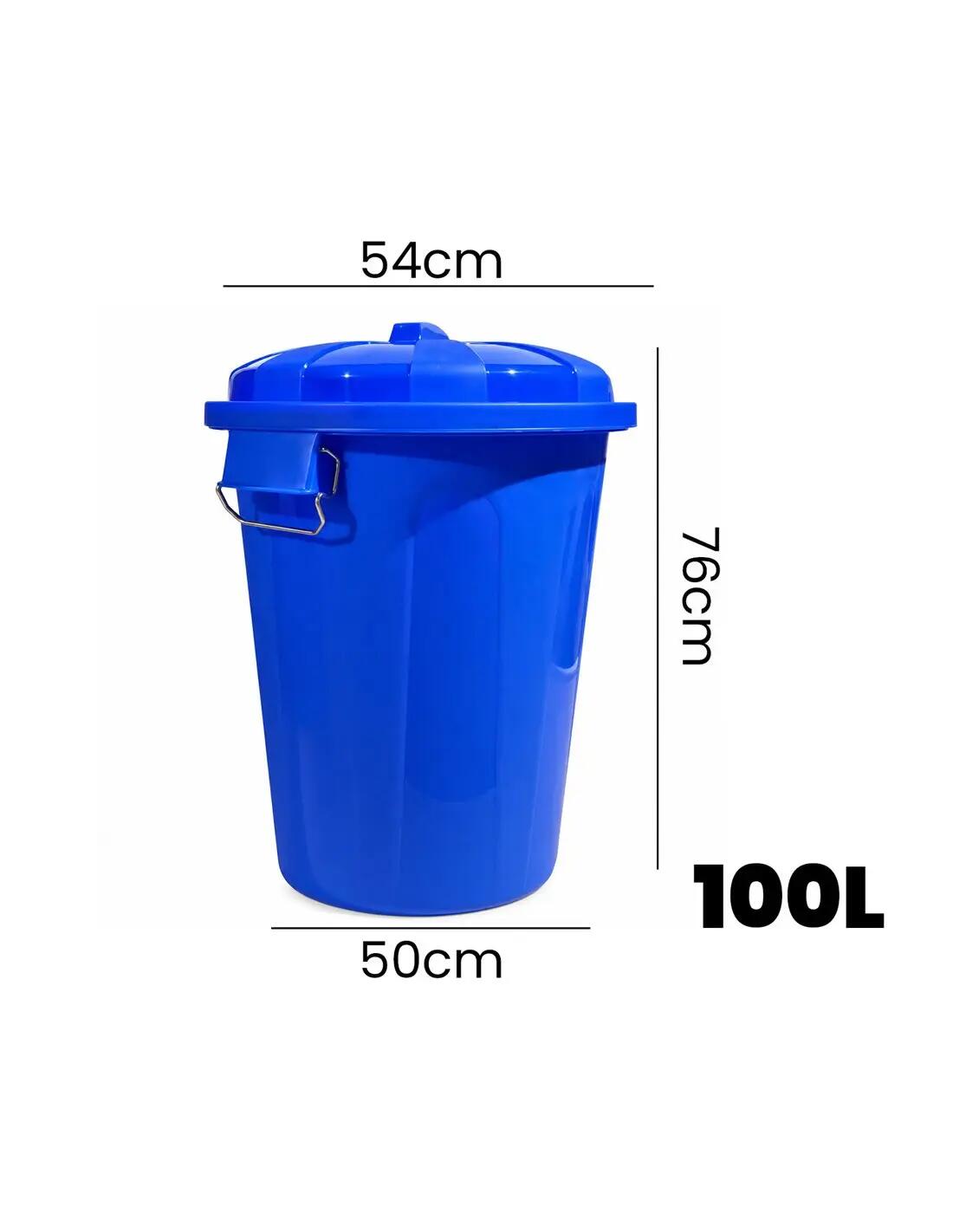 Cubo Basura Plástico con Tapa | Alta Res JARDIN202 Azul 21 litros 2/5
