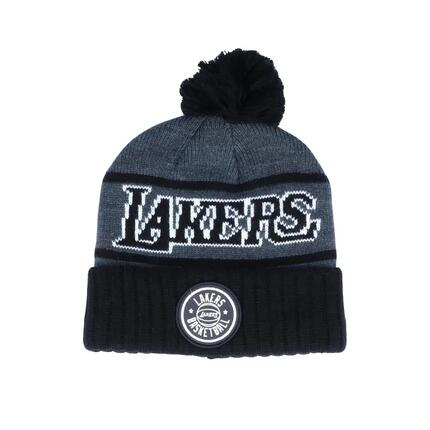 Bonnet NBA Los Angeles Lakers Mitchell & Ness Reflective Patch Knit Noir