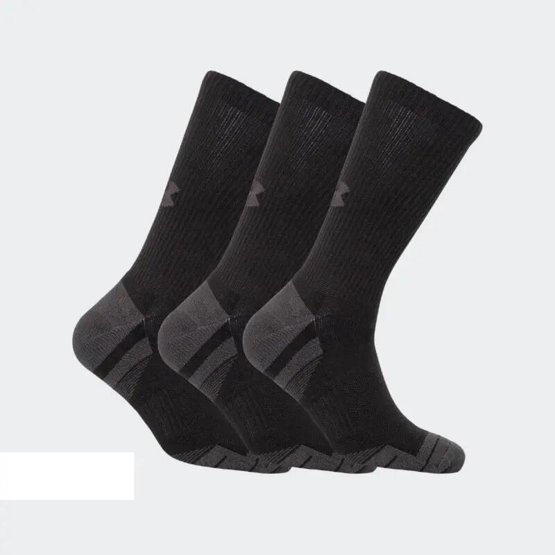 Chaussettes de sport Under Armour Performance Tech Mid Crew Noir 3 paires 2/7