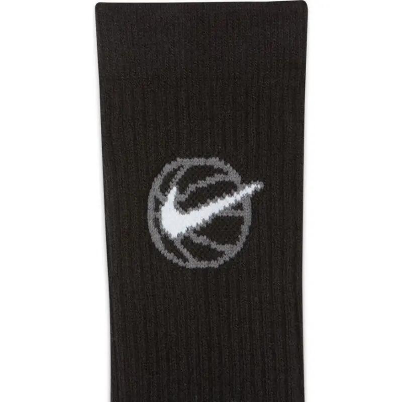Chaussettes Nike Elite Everyday Noir 3 paires 3/4
