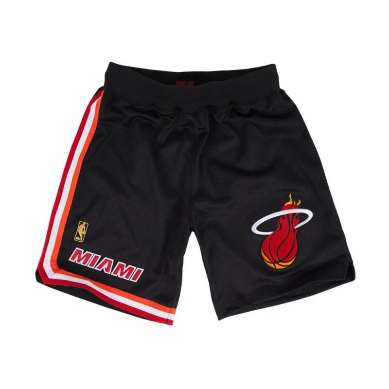 Short NBA Miami Heat 1996-97 Mitchell & Ness Swingman Noir pour Homme 1/3