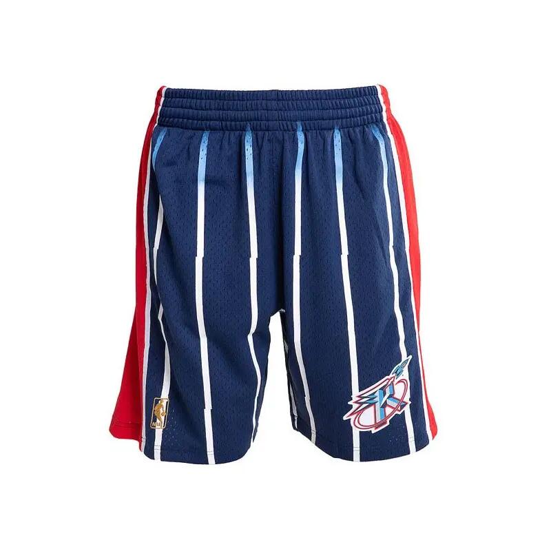 Short NBA Houston Rockets 1996-97 Mitchell & Ness Swingman Bleu pour Homme 2/2