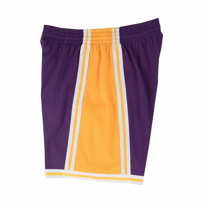 Short NBA Los Angeles Lakers 1984-85 Mitchell & Ness Swingman Violet pour Homme 2/4