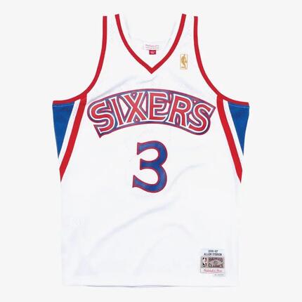 Maillot NBA Allen Iverson Philadelphie Sixers 1996-97 Home Road Mitchell & ness