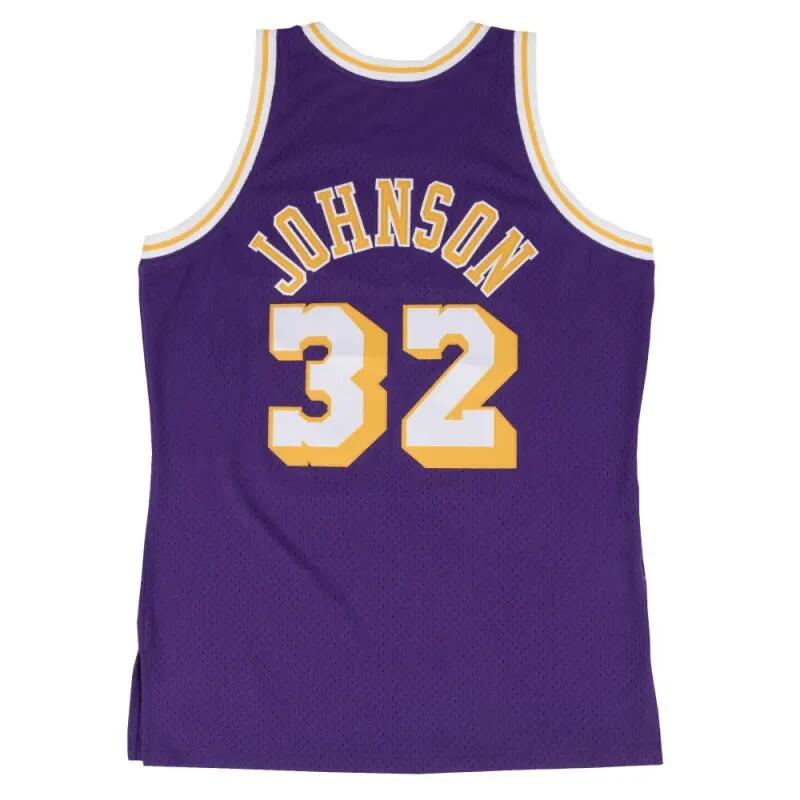 Maillot NBA swingman Magic Johnson Los Angeles Lakers 1984-85 Hardwood Classics 2/2
